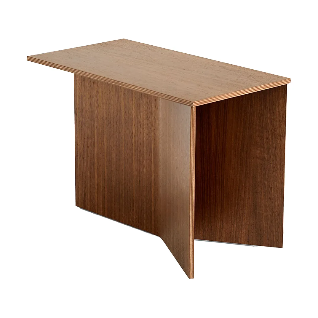 Slit Oblong sidobord 27,5x49 cm, Lacquered walnut HAY