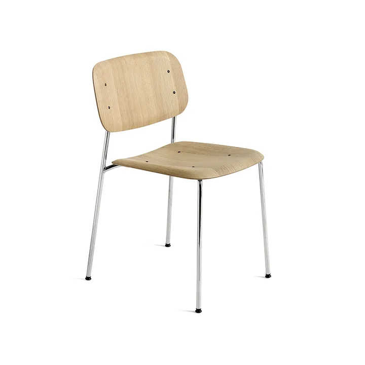 Soft Edge 40 stol - water-based lacquered oak, kromstativ - HAY