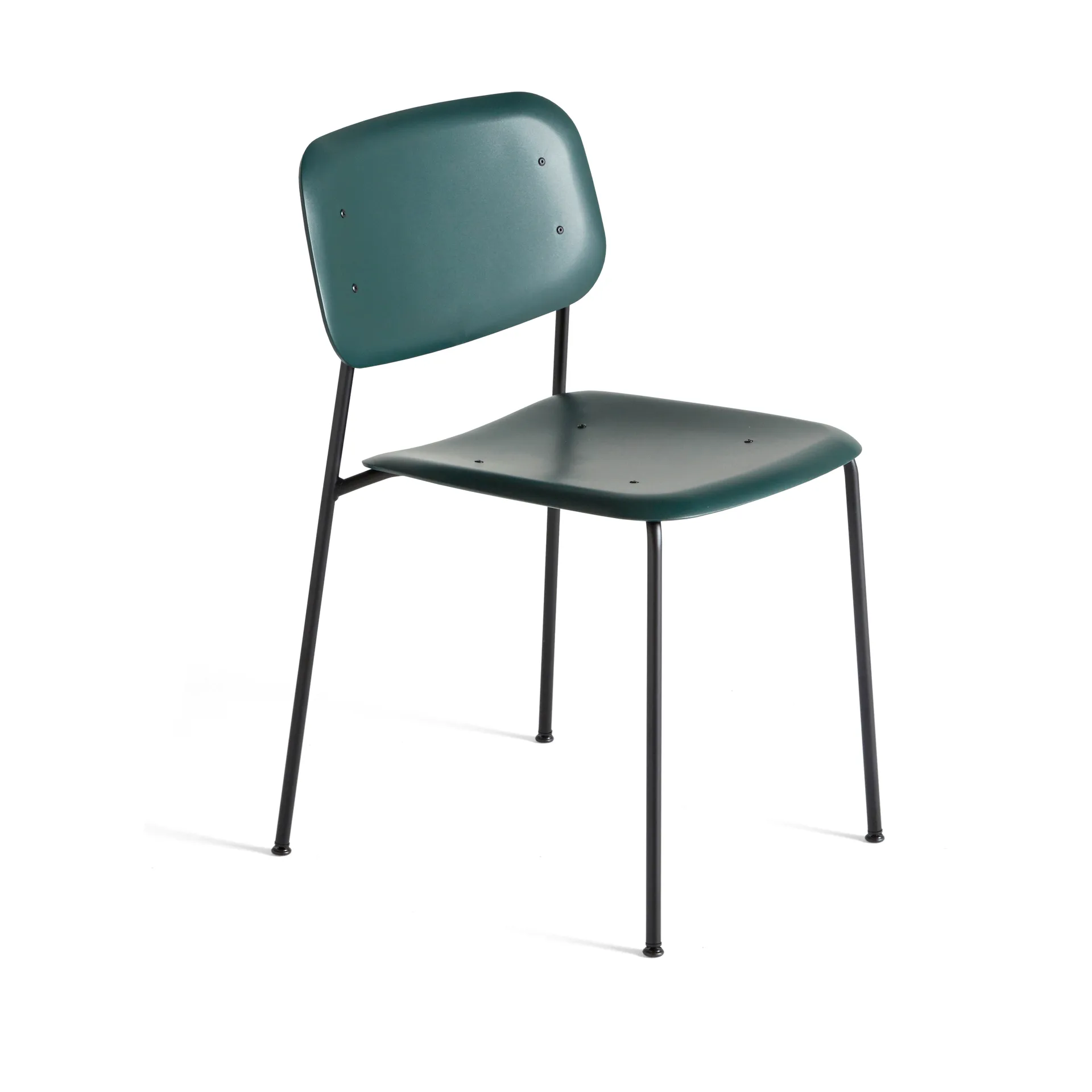 Soft Edge 45 stol, Hunter-svart stålstativ HAY