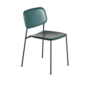 Soft Edge 45 stol - Hunter-svart stålstativ - HAY