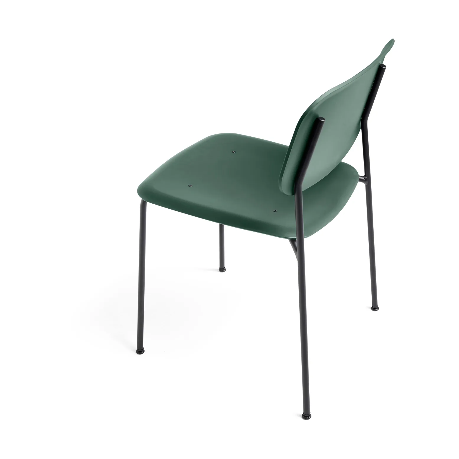 Soft Edge 45 stol, Hunter-svart stålstativ HAY
