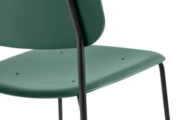 Soft Edge 45 stol - Hunter-svart stålstativ - HAY