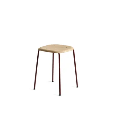 Soft Edge 70 pall - Ek-fall red stålstativ - HAY