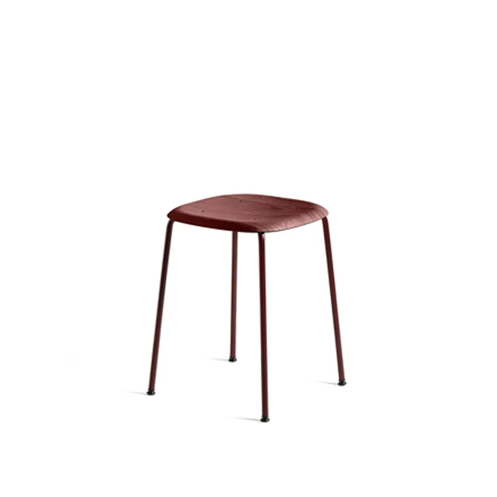 Soft Edge 70 pall, Fall red, fall red stålstativ HAY