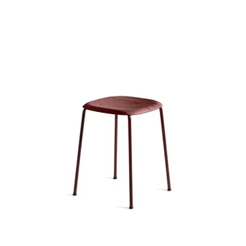 Soft Edge 70 pall - Fall red, fall red stålstativ - HAY