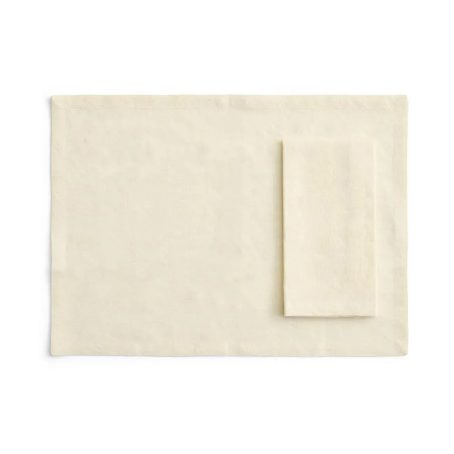 Tavolo bordtablett/servett 4-pack, Soft yellow HAY