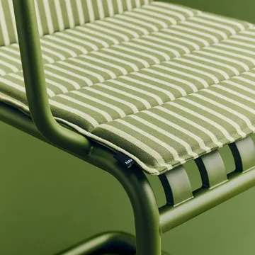 Terrazza Folding sittdyna - Olive bold stripe, 82x40 cm - HAY