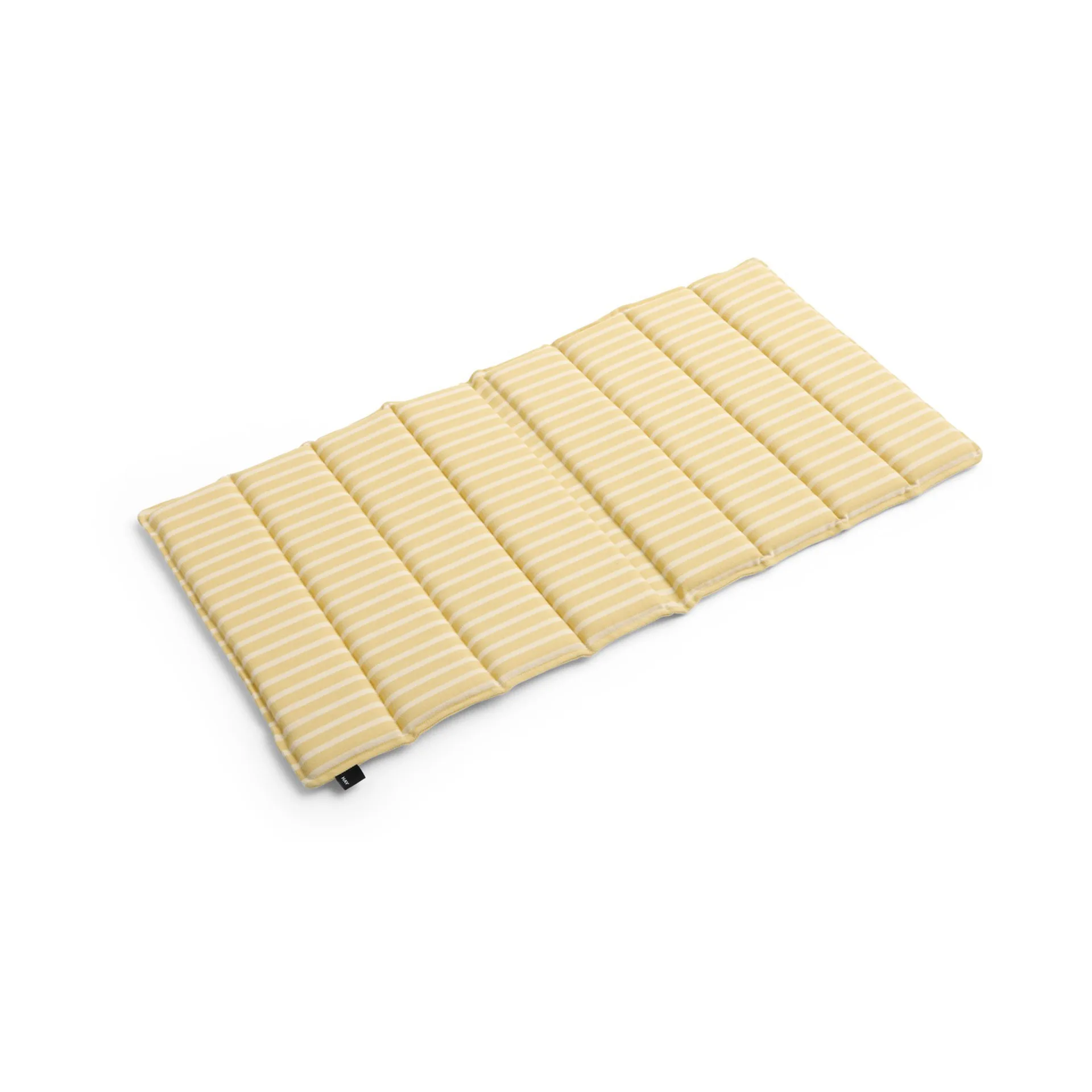 Terrazza Folding sittdyna, Yellow bold stripe, 82x40 cm HAY