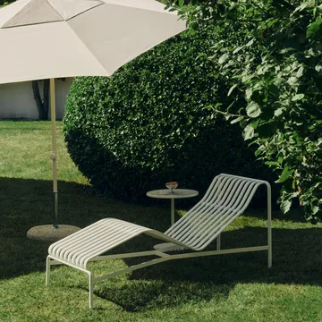 Terrazza Hexagon parasoll - Off white-grey - HAY