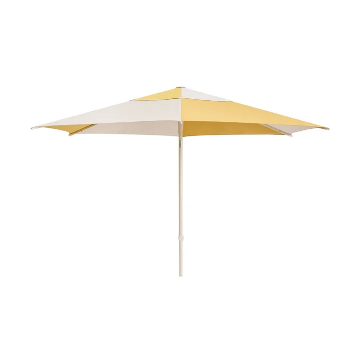 Terrazza Hexagon parasoll - Off white-ochre - HAY
