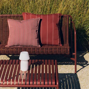Terrazza kudde - Terracotta narrow stripe, 60x60 cm - HAY