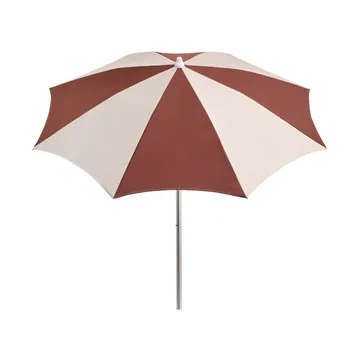 Terrazza Octagon parasoll - Off-white-burgundy - HAY