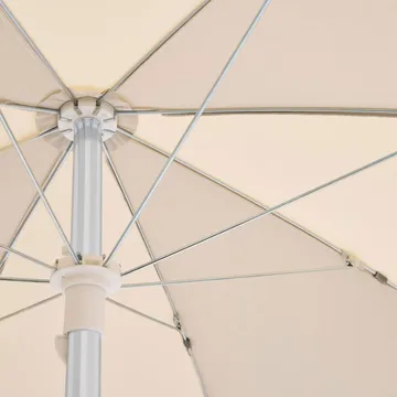Terrazza Octagon parasoll - Off-white -grey - HAY