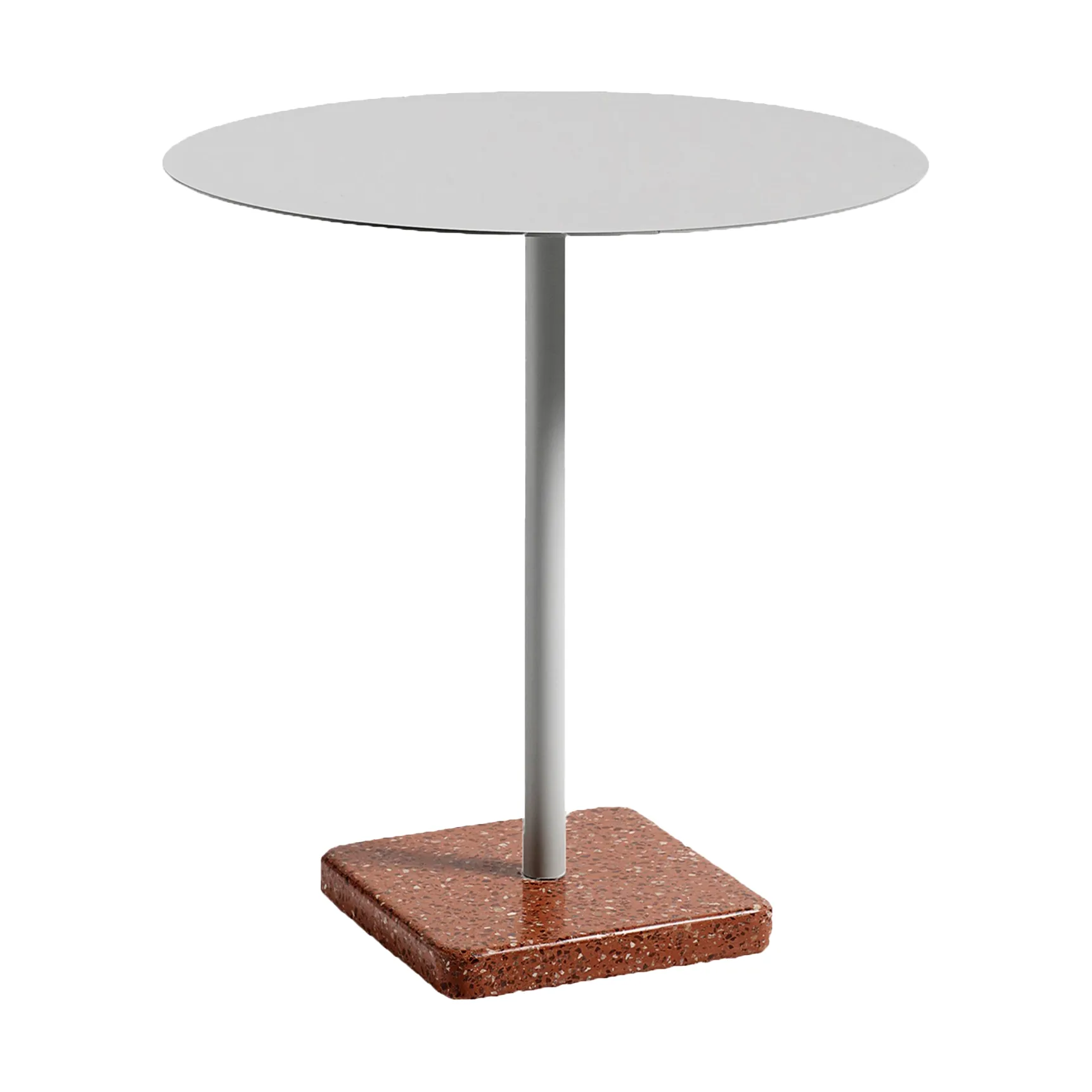 Terrazzo matbord Ø70 cm, Red terrazzo-sky grey HAY