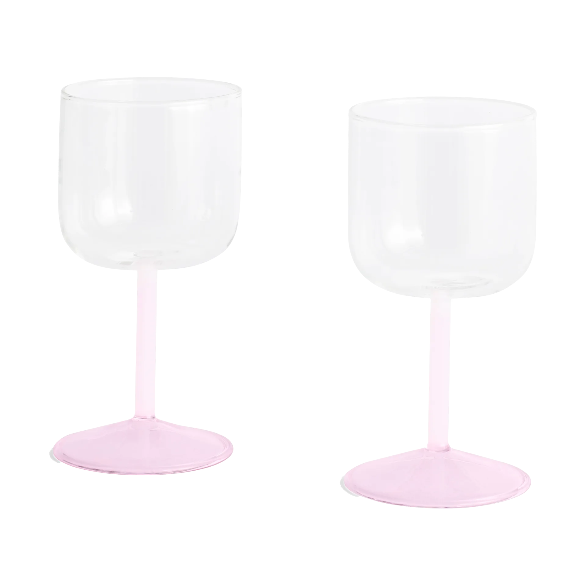 Tint vinglas 25 cl 2-pack, Clear-jade light pink-light pink HAY
