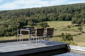 Traverse Dining bänk med armstöd - Oljad ask - HAY