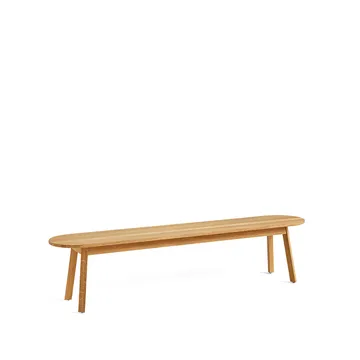 Triangle Leg bänk - Oljad ek, 200 cm - HAY