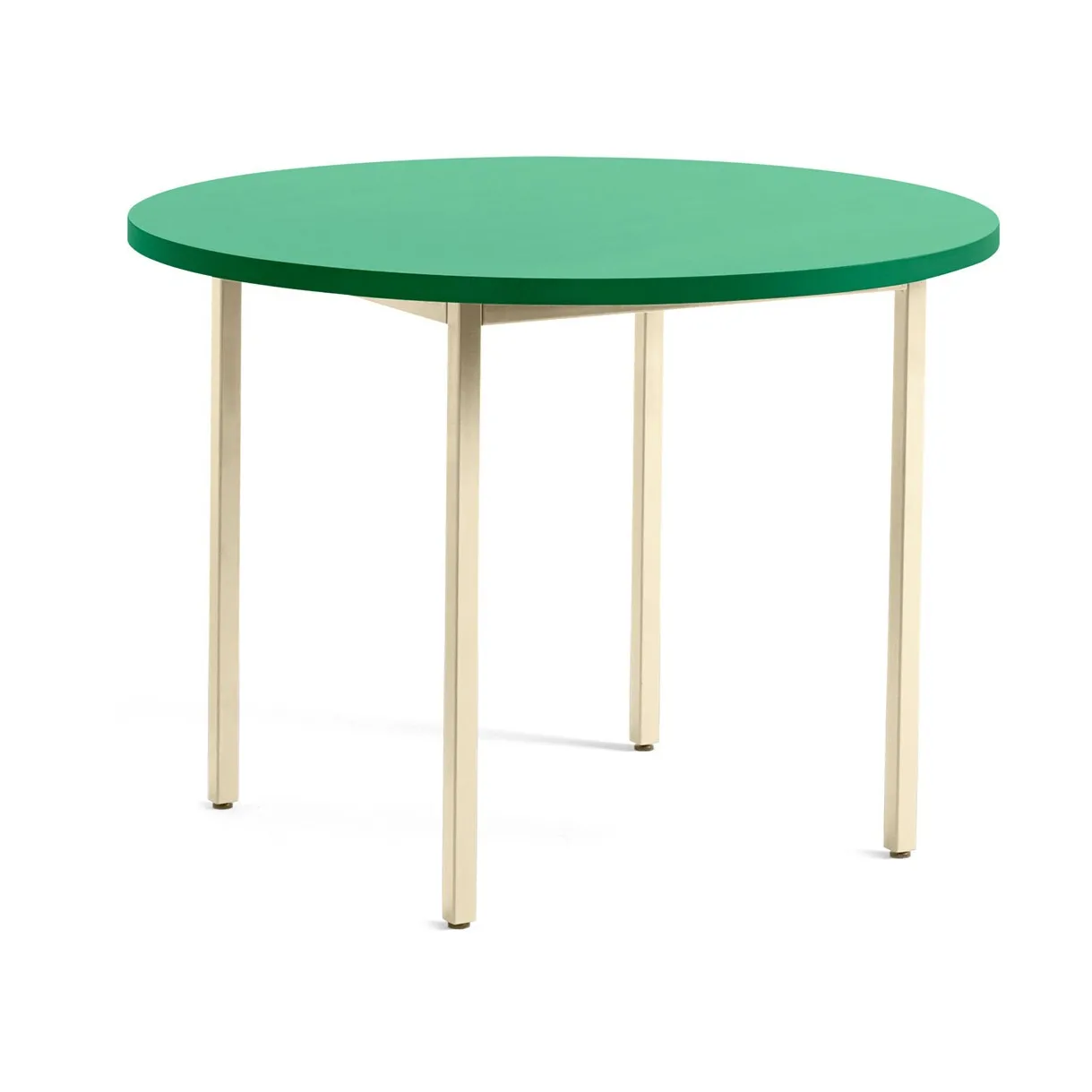 Two-Colour matbord Ø105 cm, Ivory-green mint HAY