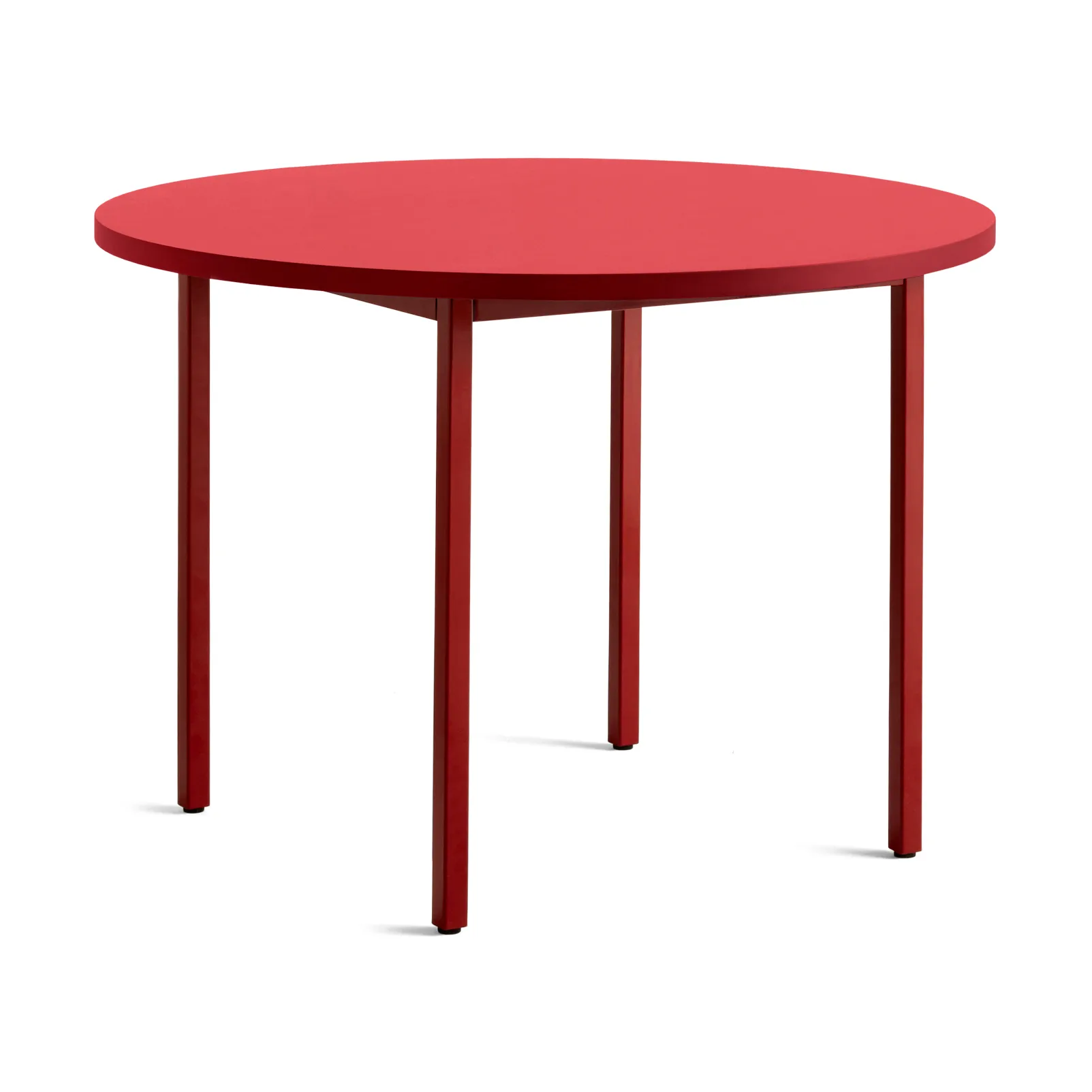 Two-Colour matbord Ø105 cm, Maroon red-red HAY