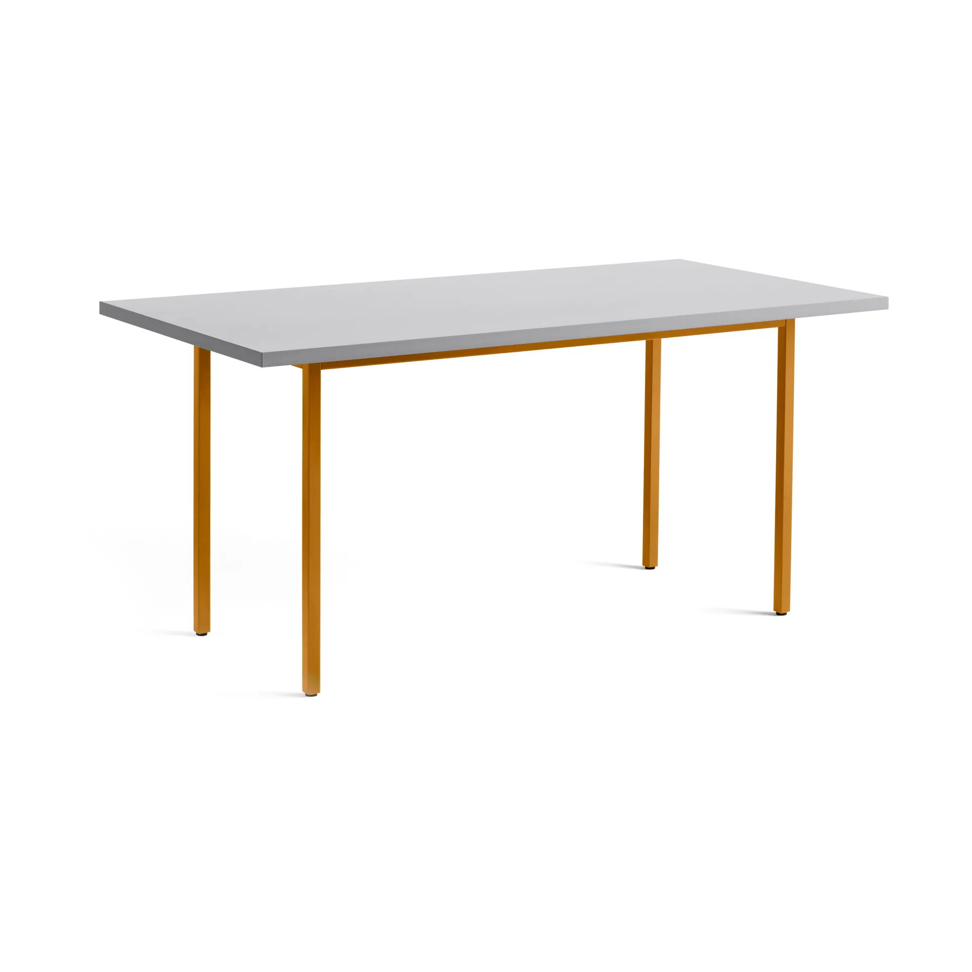 Two-Colour matbord 82x160 cm, Ochre-light grey HAY