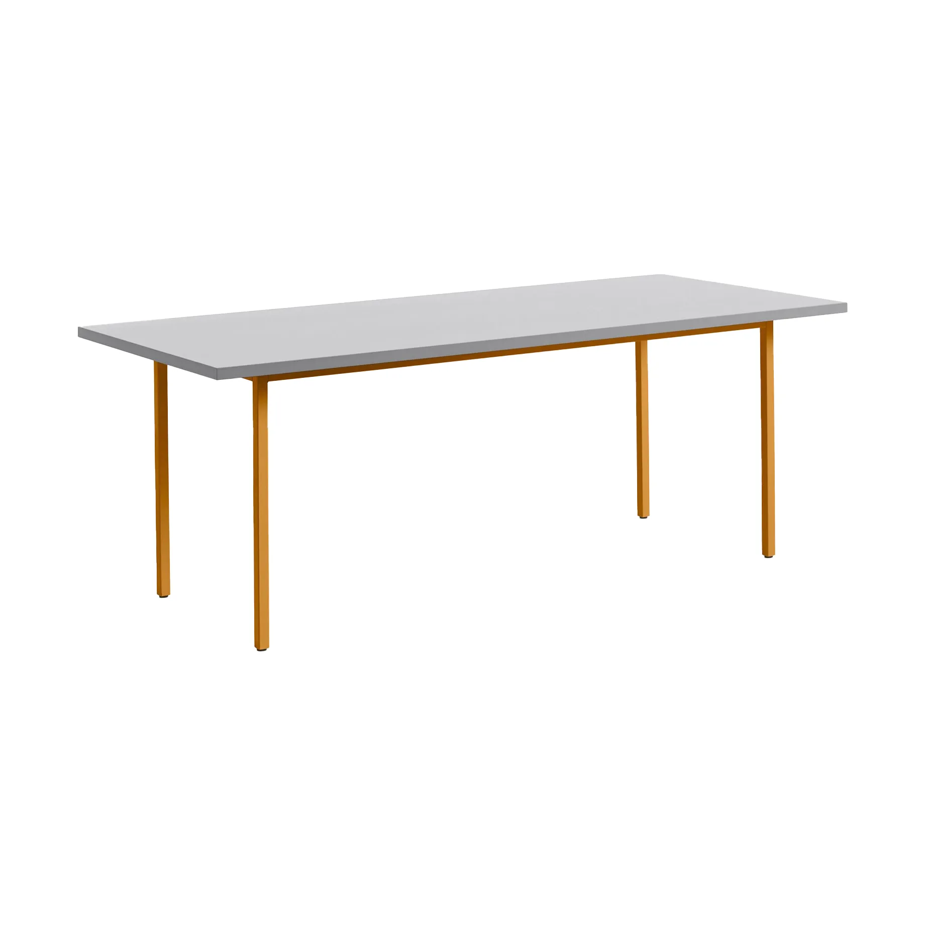 Two-Colour matbord 90x200 cm, Ochre-light grey HAY