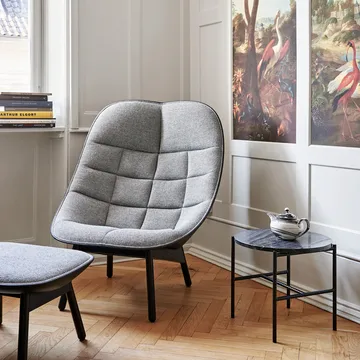 Uchiwa Quilt loungefåtölj - Bolgheri lgg60 melange-ek-sense nougat - HAY