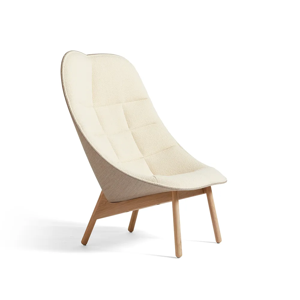 Uchiwa Quilt loungefåtölj, Cream A5-ek-Canvas 244 HAY
