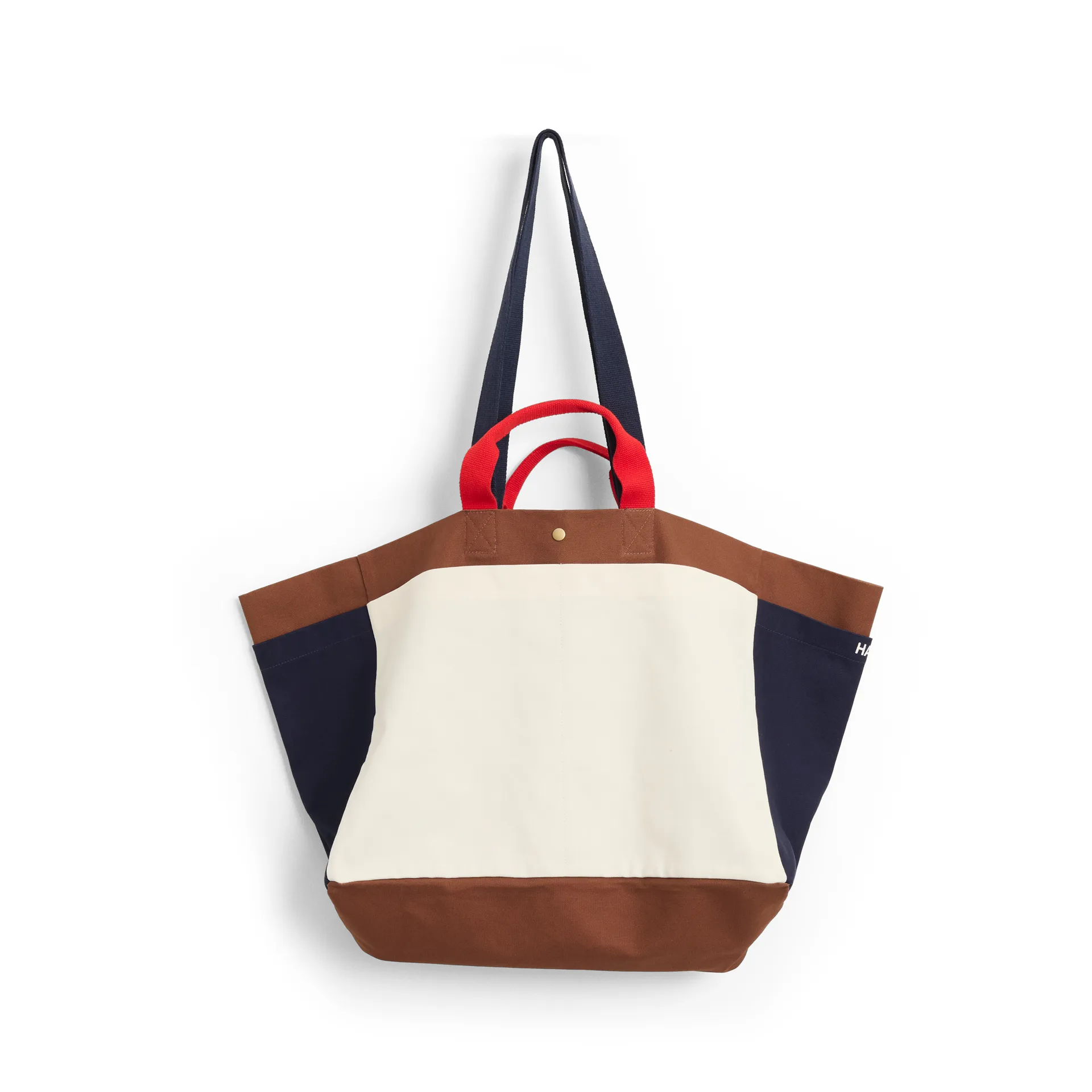 Weekend Bag Organic väska M, Cream multi HAY