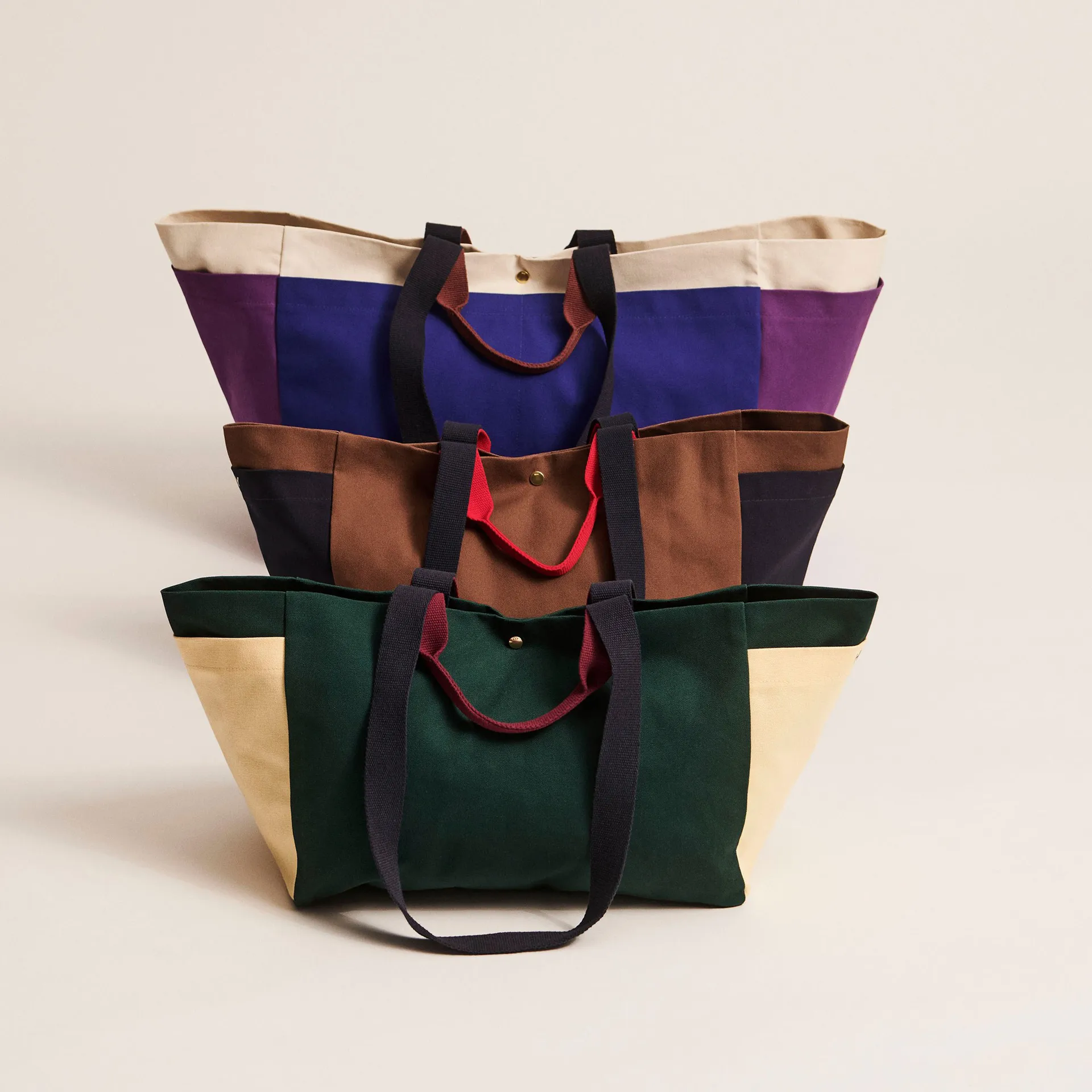 Weekend Bag Organic väska S, Brown multi HAY