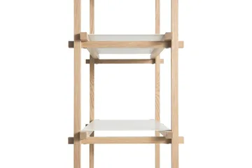 Woody Column hylla - Oak-almond white, high - HAY