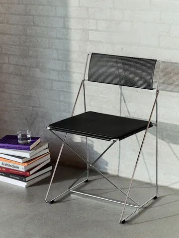 X-Line Indoor stolsdyna - Black leather - HAY