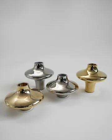 Doublet no. 01 liten ljushållare - Brass - Hein Studio