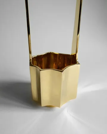 Ikebana vas 30 cm - Mässing - Hein Studio