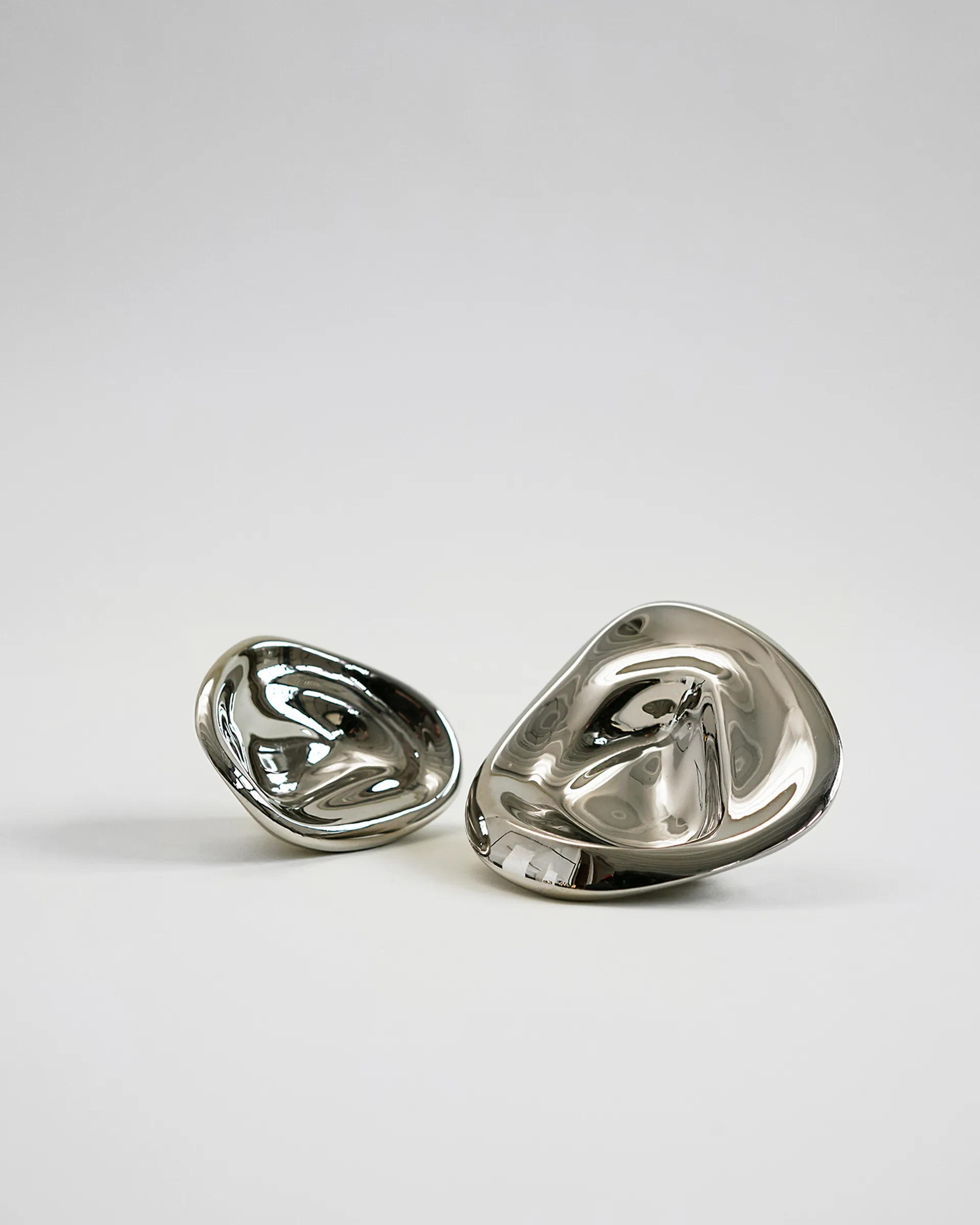 Ripple no. 01 liten knopp, Chrome Hein Studio