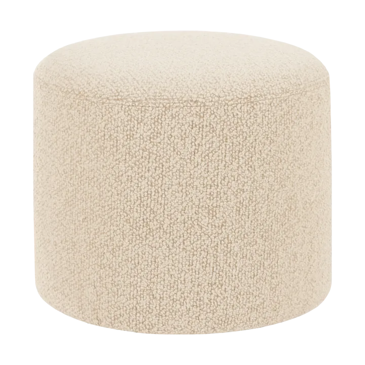 Bon puff Ø50x41 cm - Eggshell - Hem