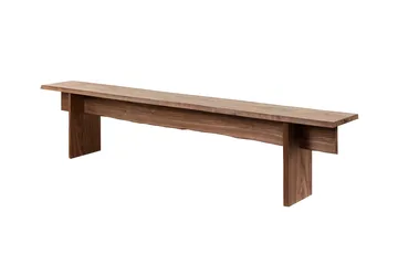 Bookmatch bänk 210 cm - Valnöt - Hem