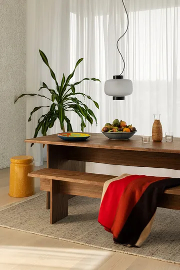 Bookmatch matbord 220 cm - Valnöt - Hem