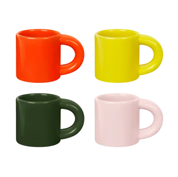 Bronto espressokopp 10 cl 4-pack - Multi - Hem