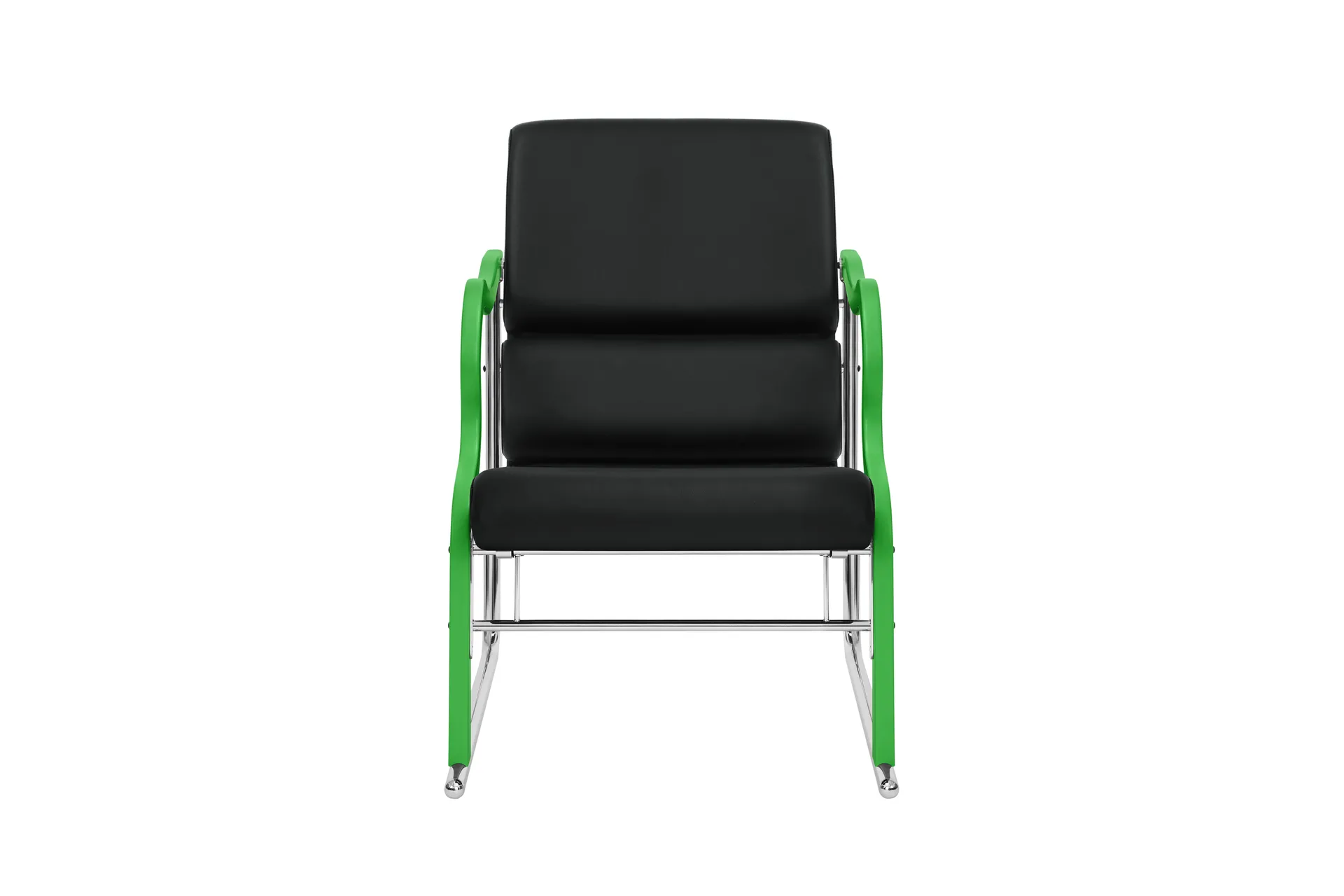 Experiment 501 loungefåtölj, Green-black leather Hem