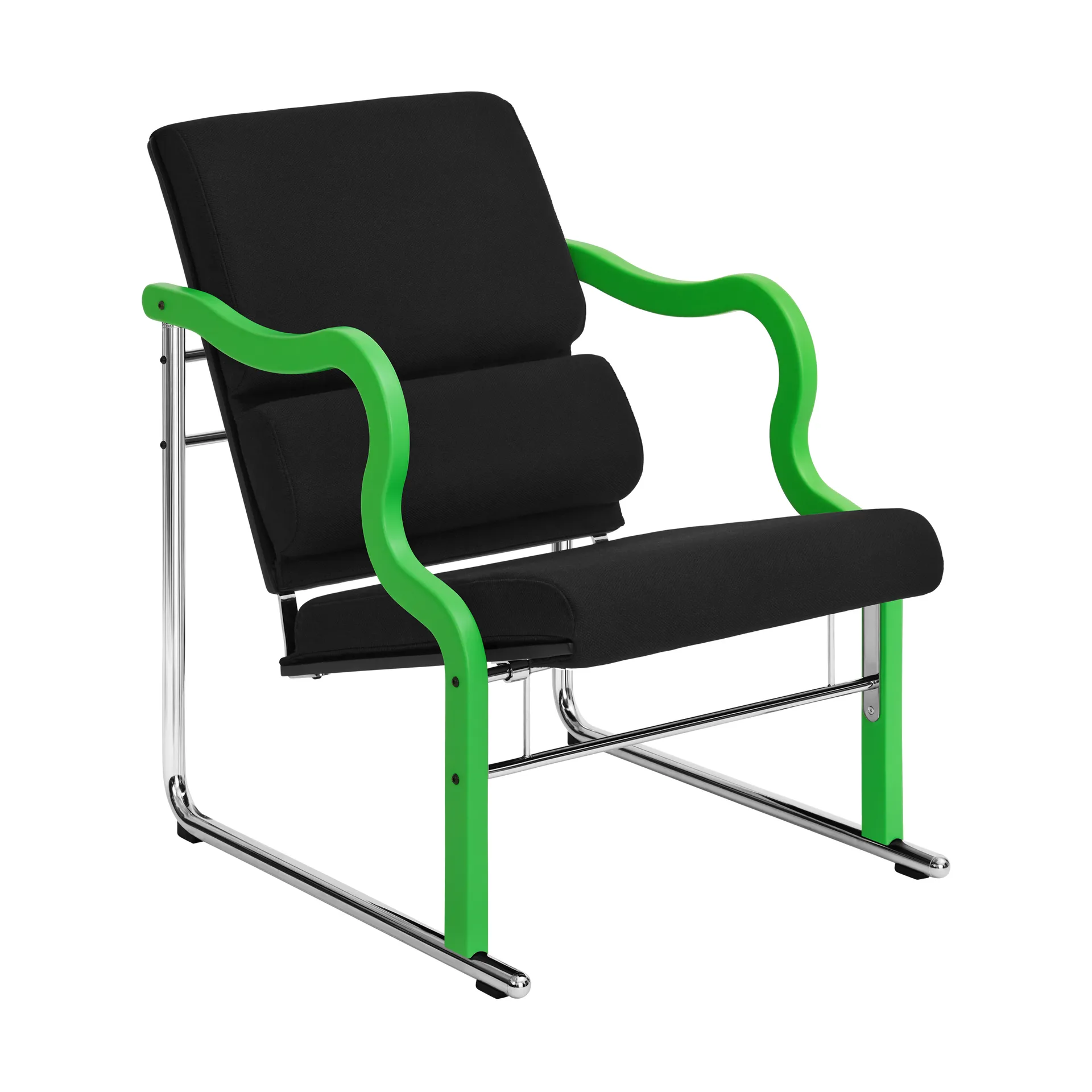 Experiment 501 loungefåtölj, Green-black Hem