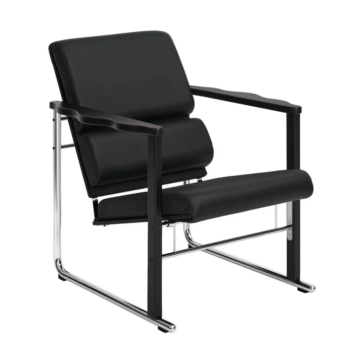 Experiment 502 loungefåtölj - Black-black leather - Hem