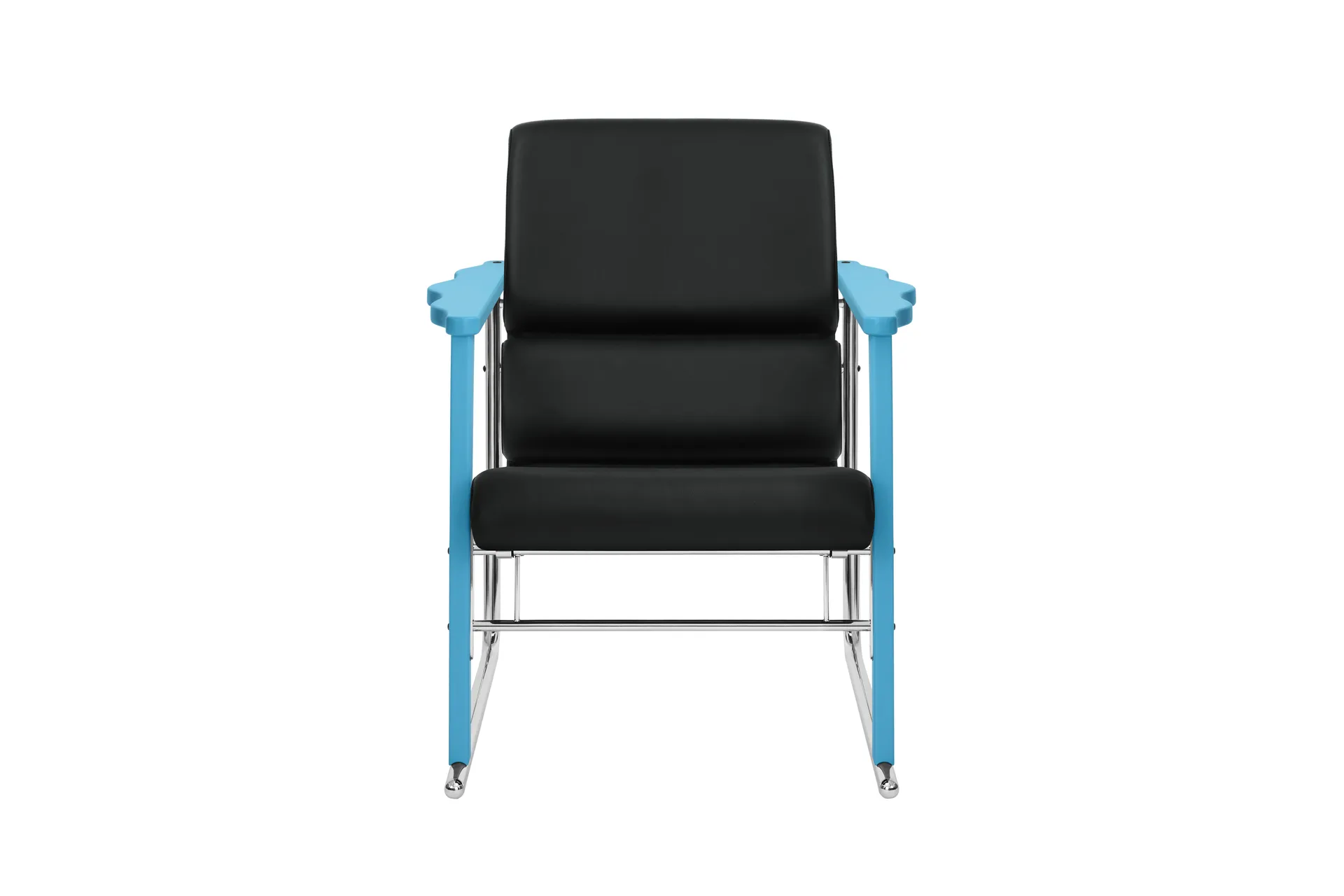 Experiment 502 loungefåtölj, Blue-black leather Hem