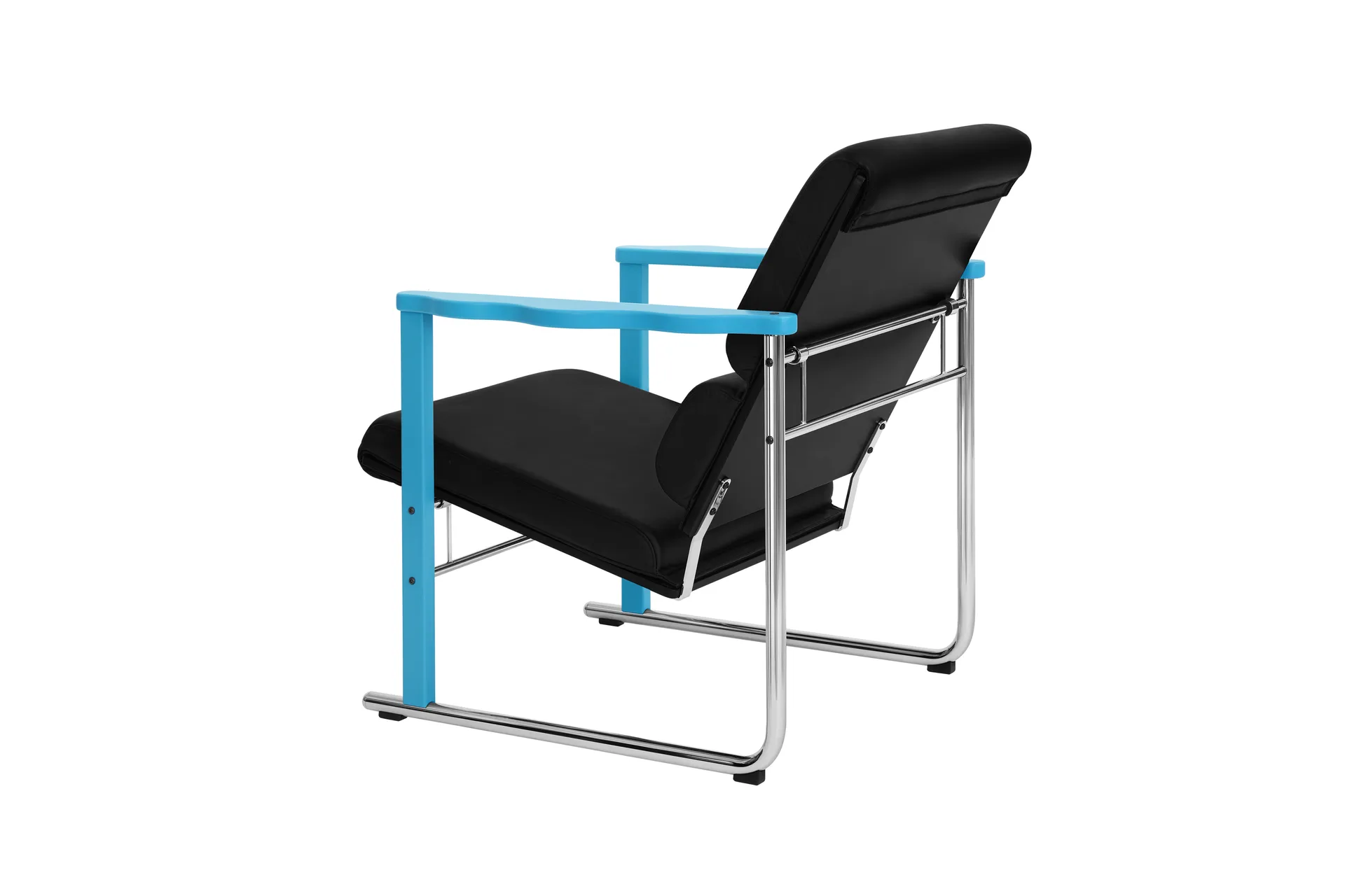 Experiment 502 loungefåtölj, Blue-black leather Hem