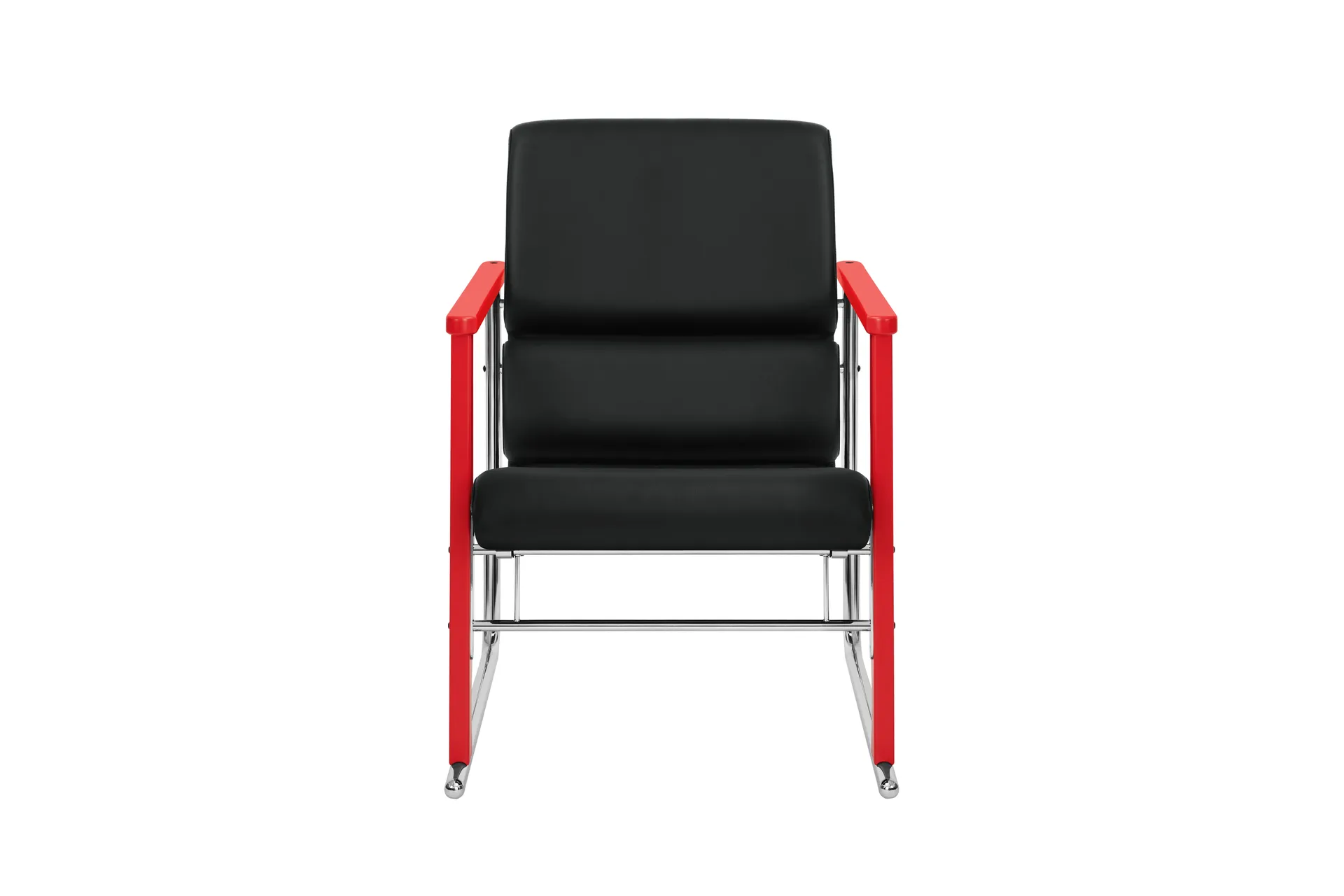 Experiment 503 loungefåtölj, Red-black leather Hem