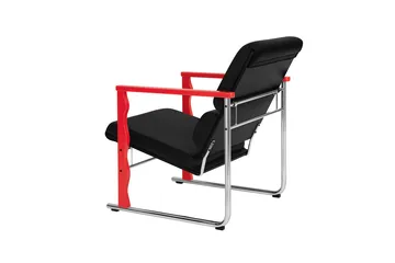 Experiment 503 loungefåtölj - Red-black leather - Hem