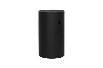 Hide piedestal Ø38x68 cm - Jet black textured - Hem