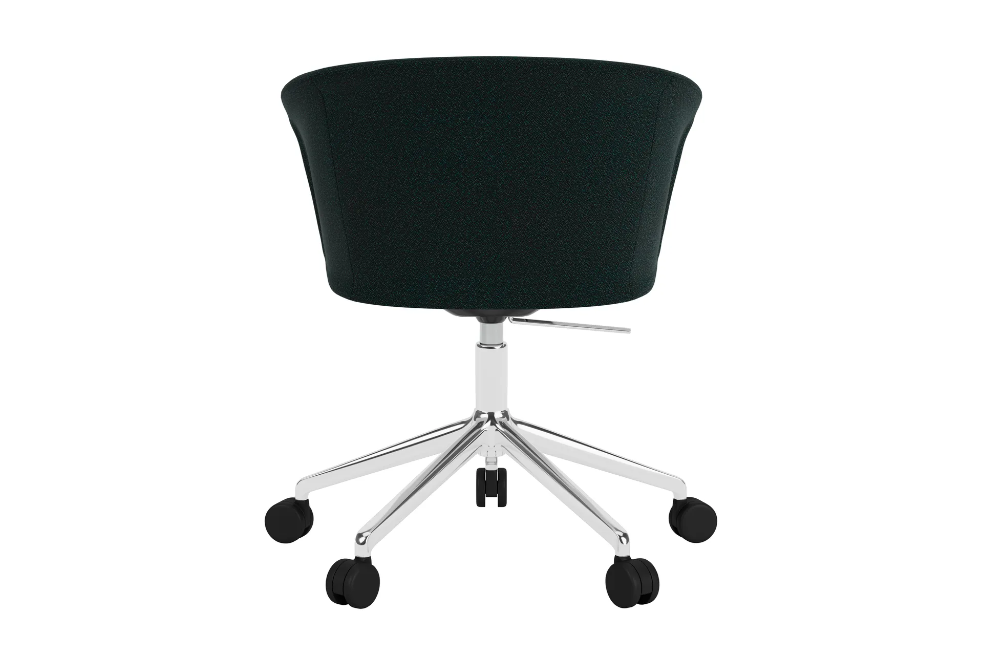 Kendo Swivel kontorsstol med 5 hjul, Pine-polished aluminium Hem