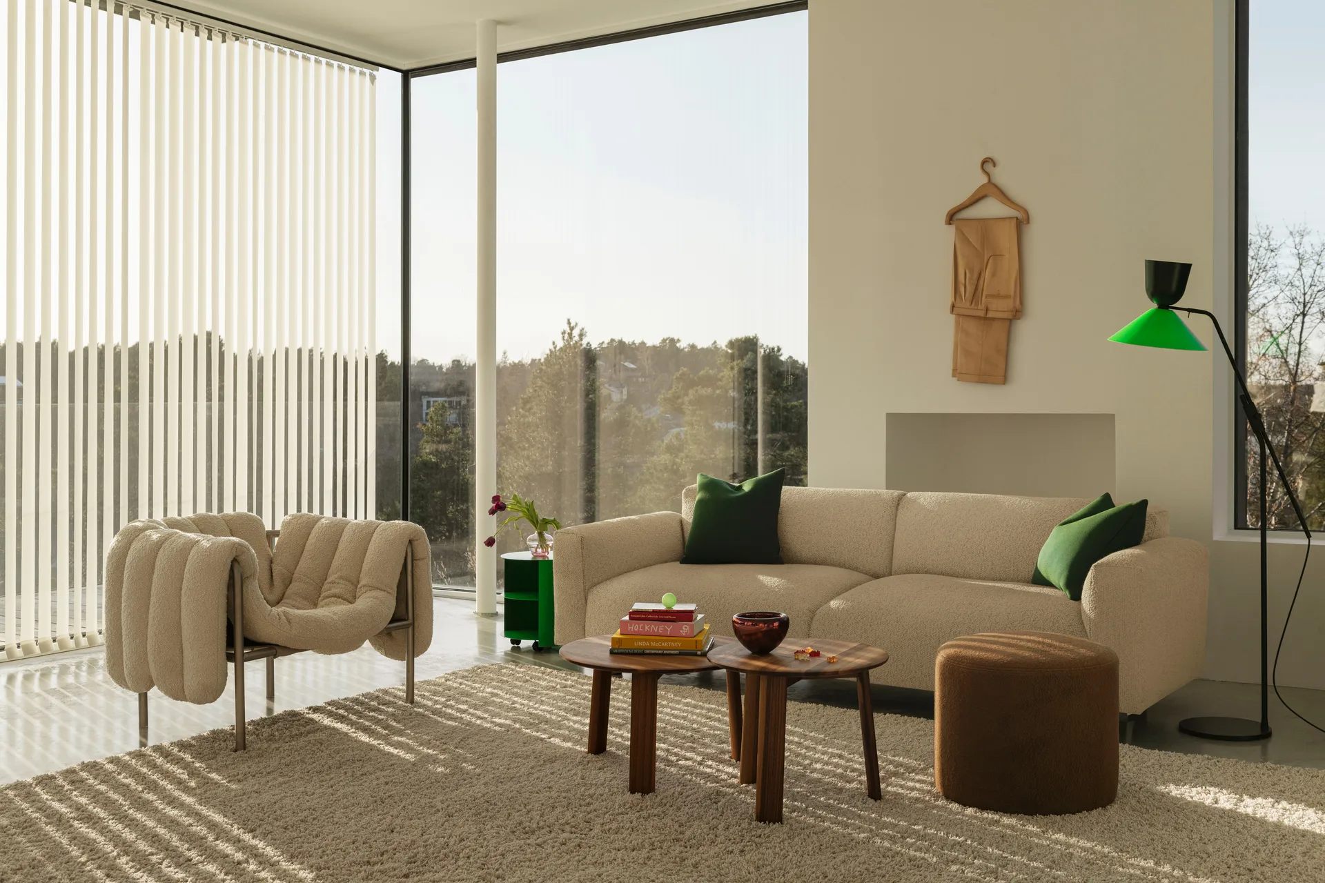 Koti 2-sits soffa 200 cm, Eggshell Hem