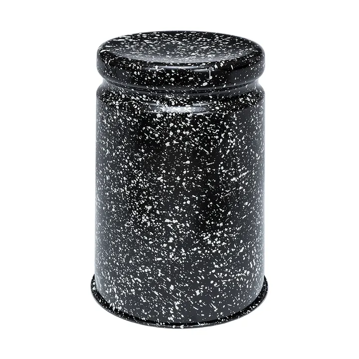 Last pall Ø32x44 cm - Black-white splatter - Hem