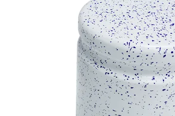Last pall Ø32x44 cm - White-blue splatter - Hem